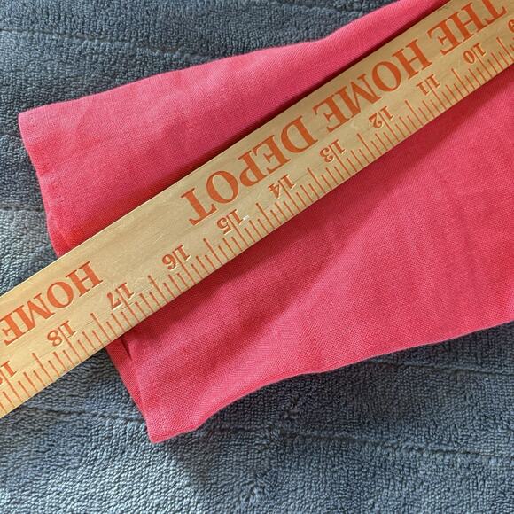 Talbots Irish Linen 3/4 Sleeve V-neck Side Zip Dark Pink Top Size 8 - Picture 14 of 14